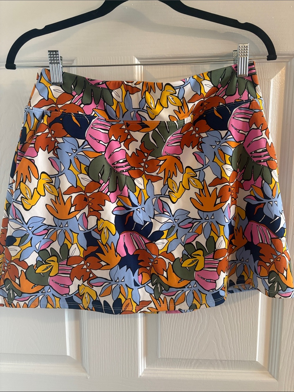 Floral Multi-Color A-Line Women's Skort